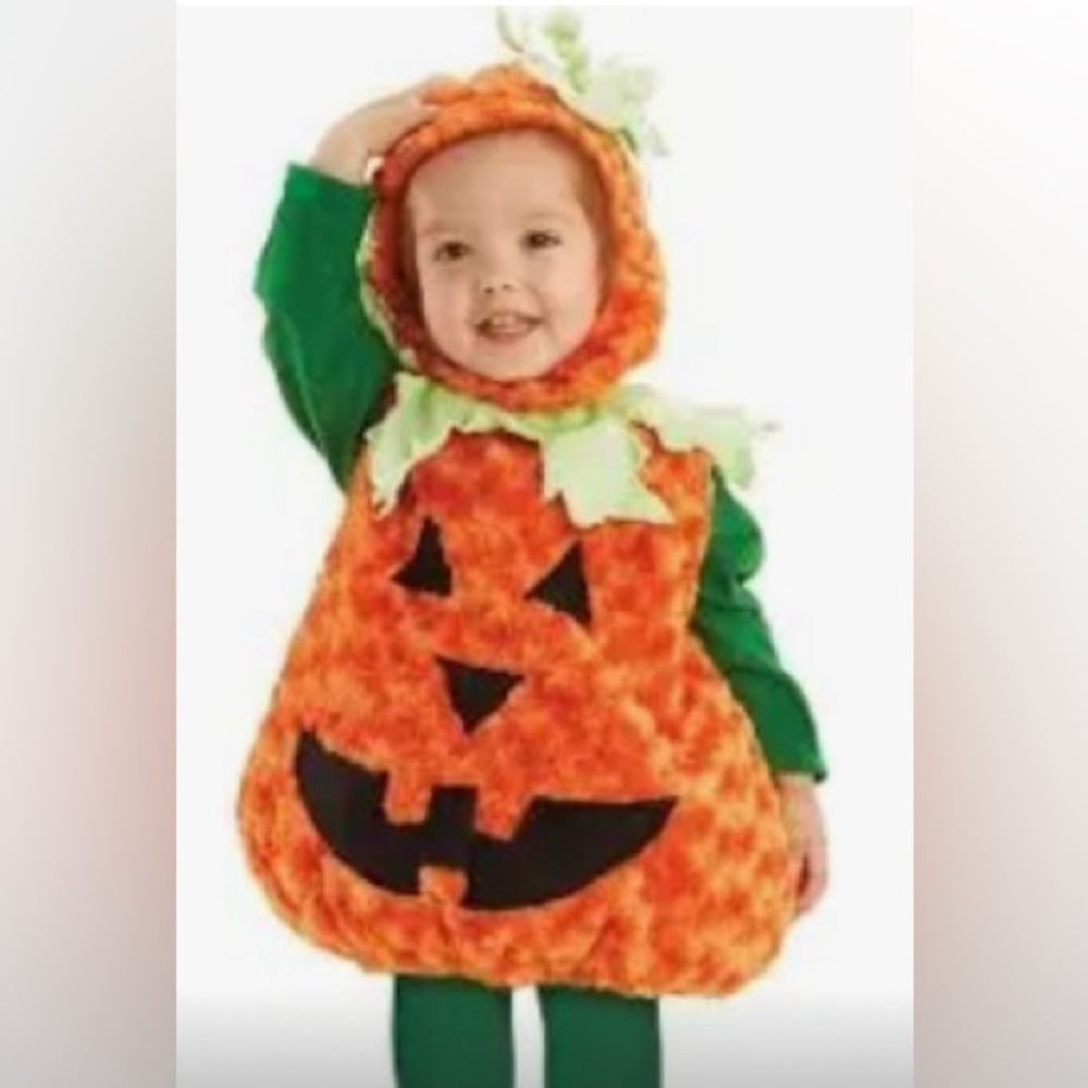 Costume-Pumpkin/18 mo. (wore 2hrs)/Hat/velcro/elastic/ **have others* Size Med